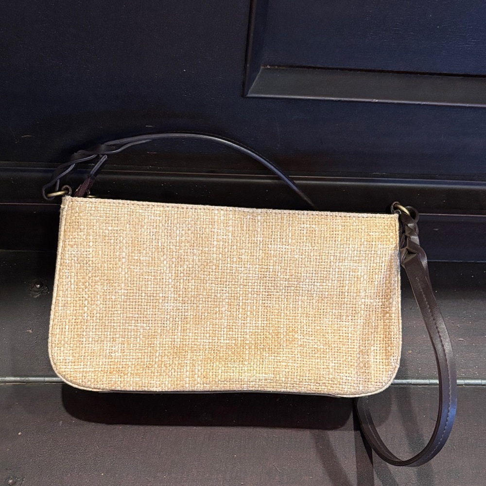 Etienne Aigner Tan and Brown Shoulder Bag